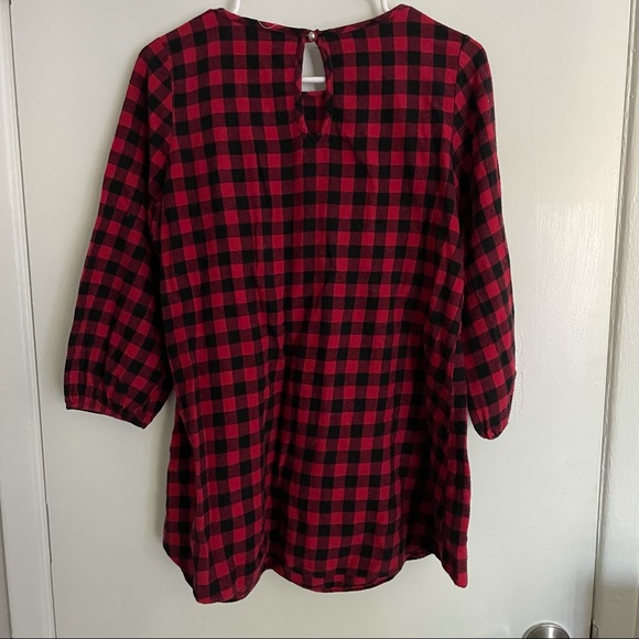Lumberjack soft flowy tunic red and black - Picture 2 of 2
